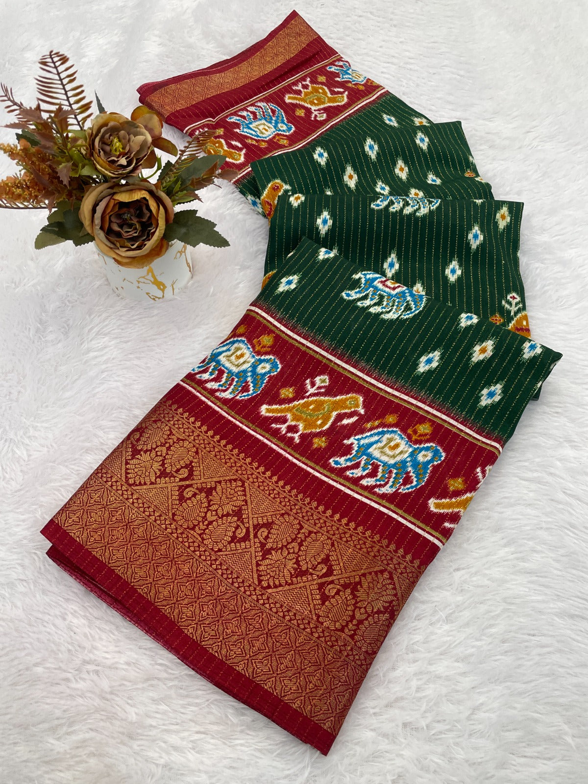 patola desgin dola silk saree