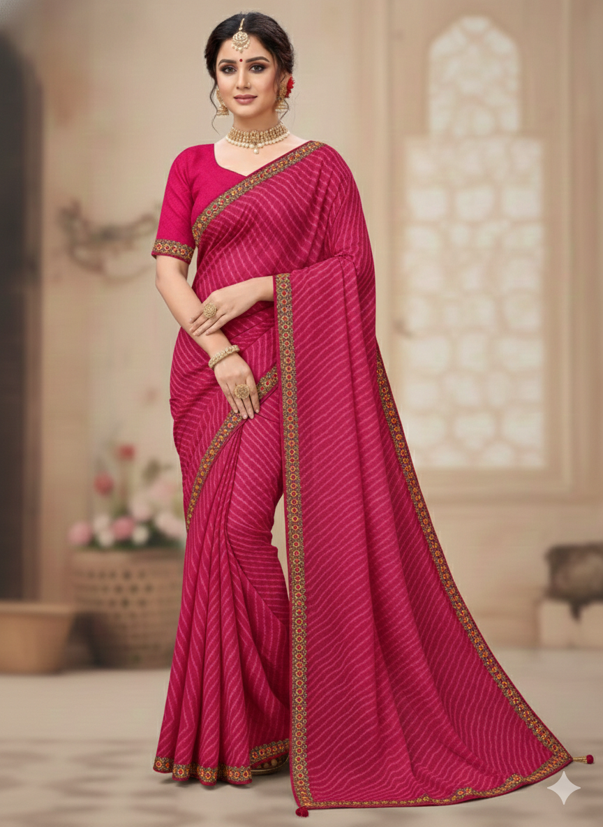 leheriya saree