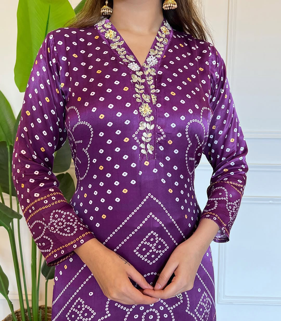 purple lagadi patta traditional outfit