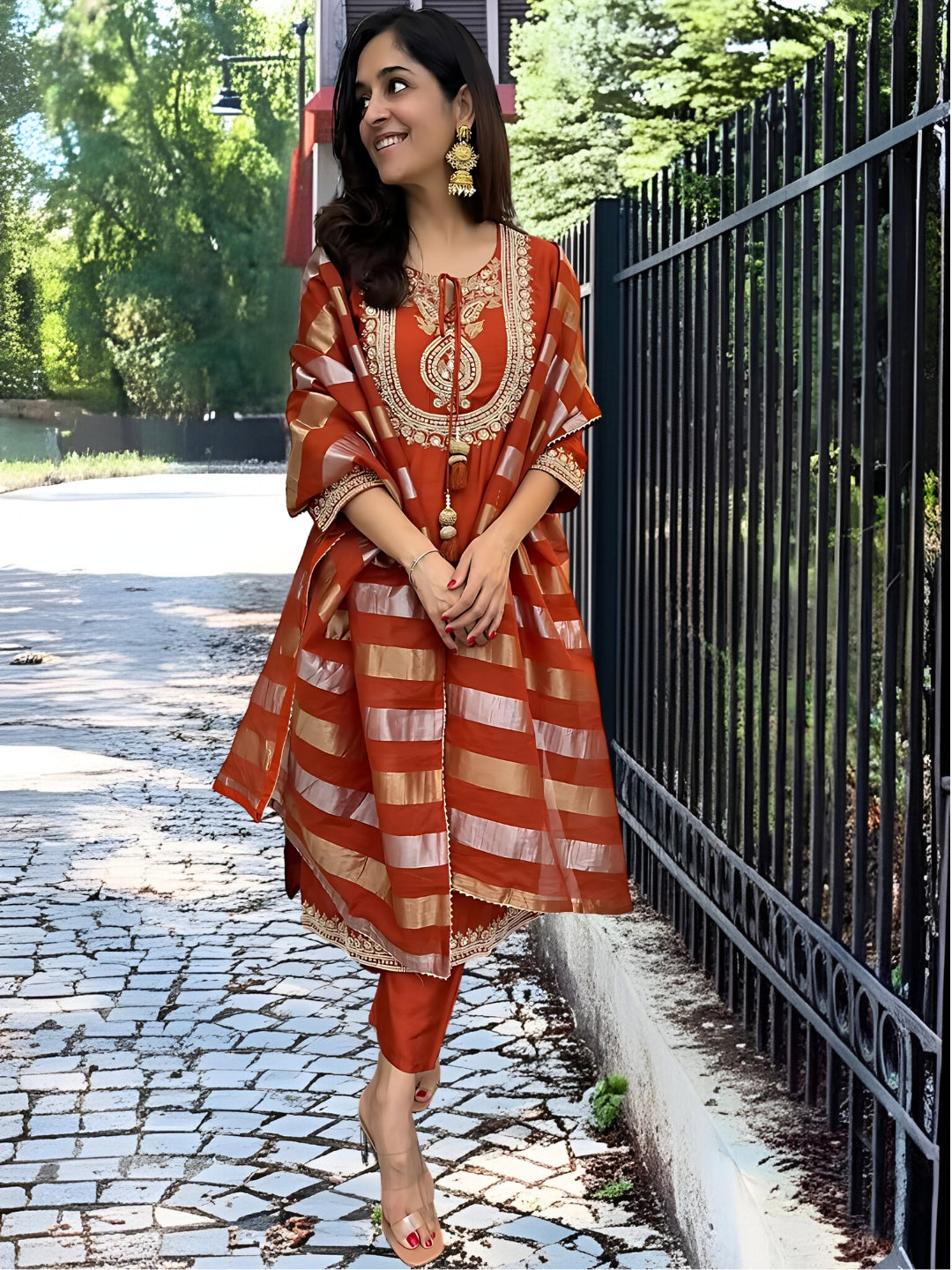 ethnic wardrobe with this stunning