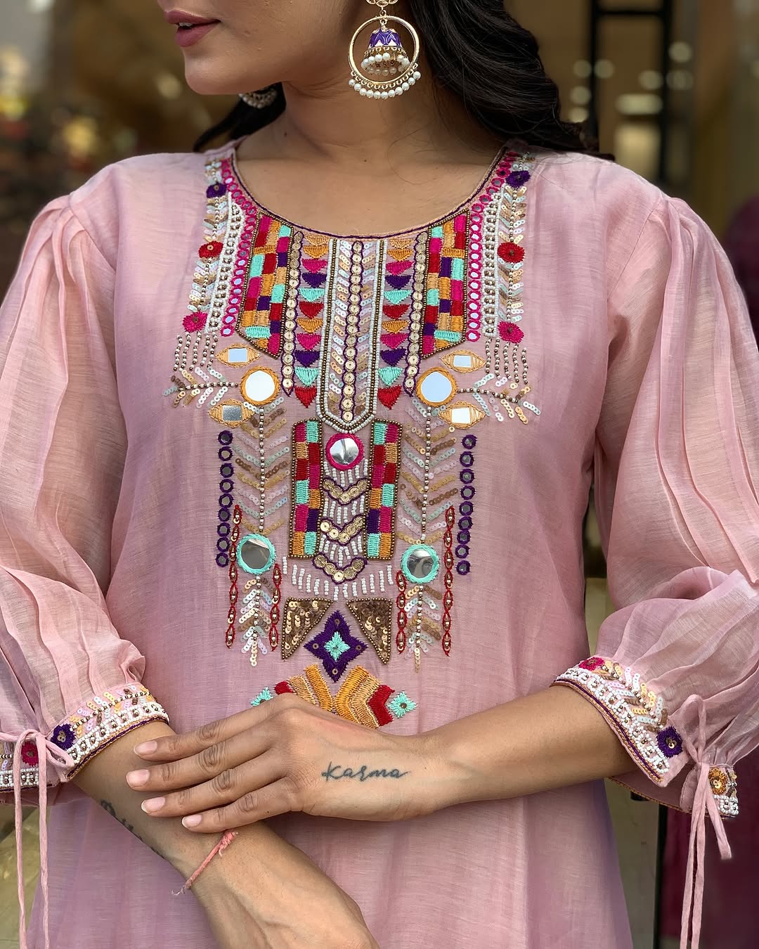 traditional  indian kurti set