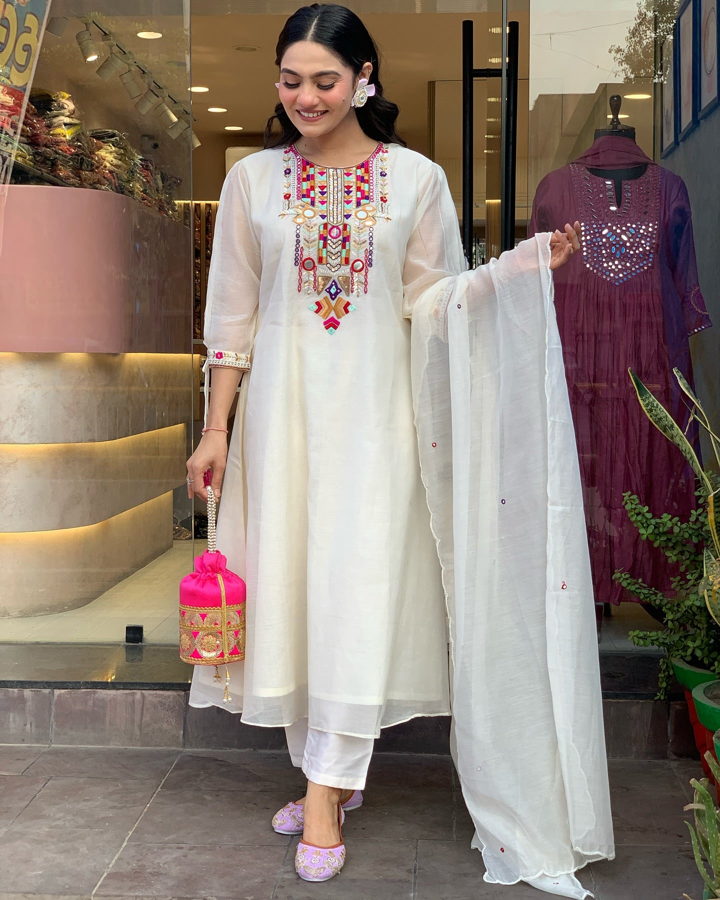 traditional  indian kurti set