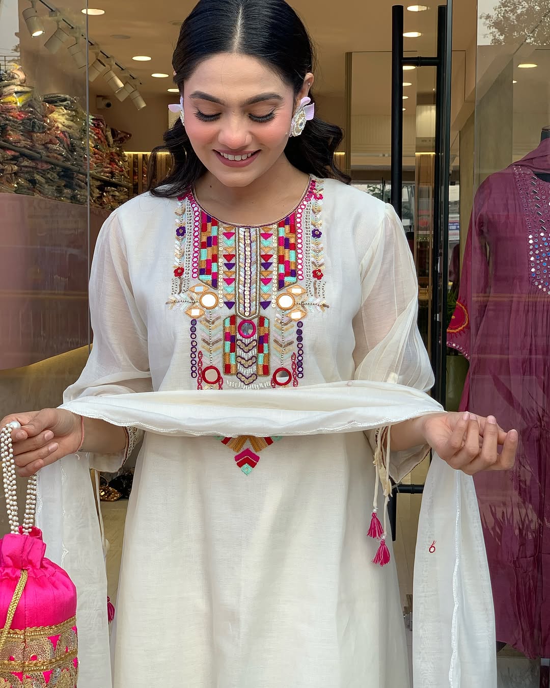 traditional  indian kurti set