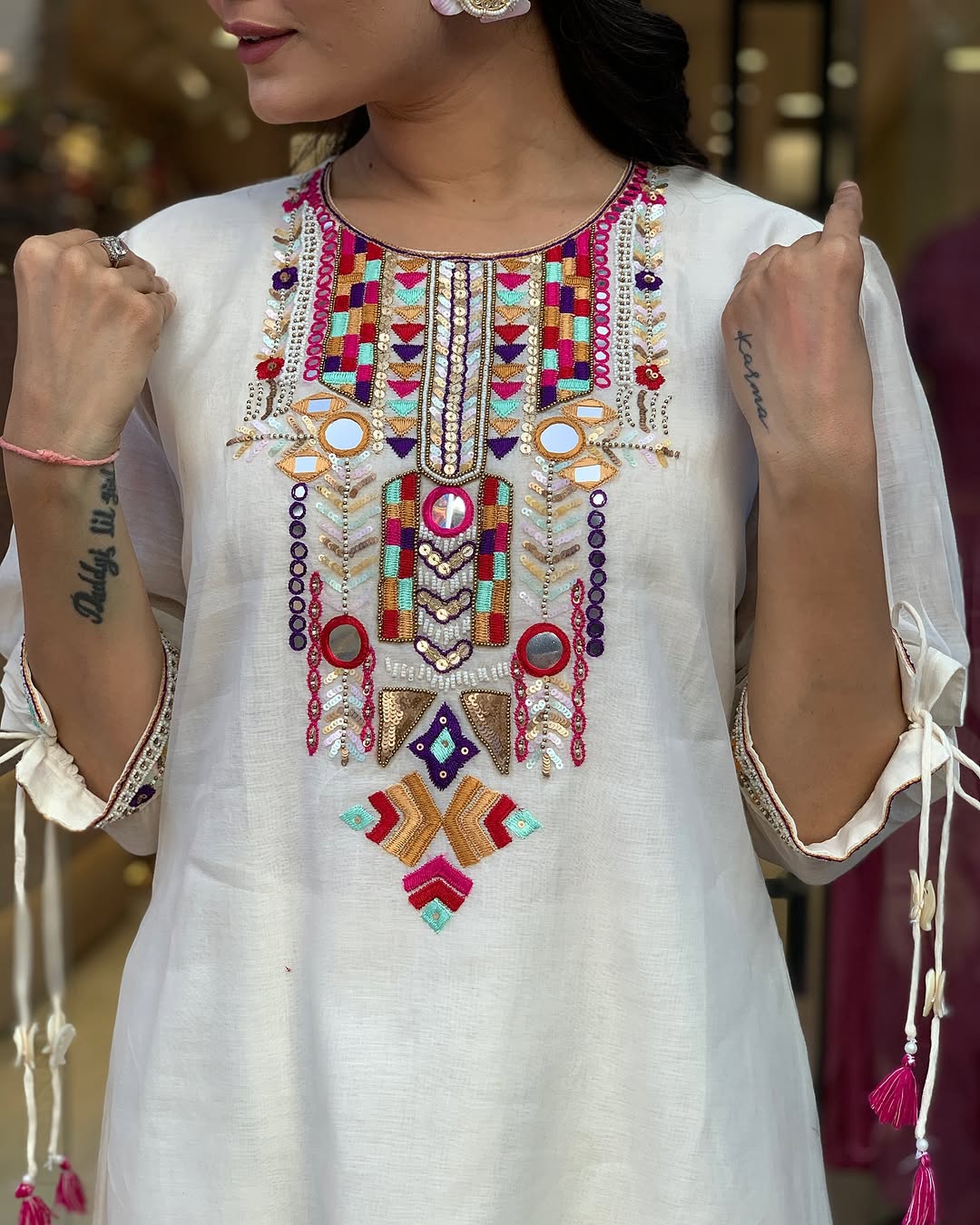 traditional  indian kurti set