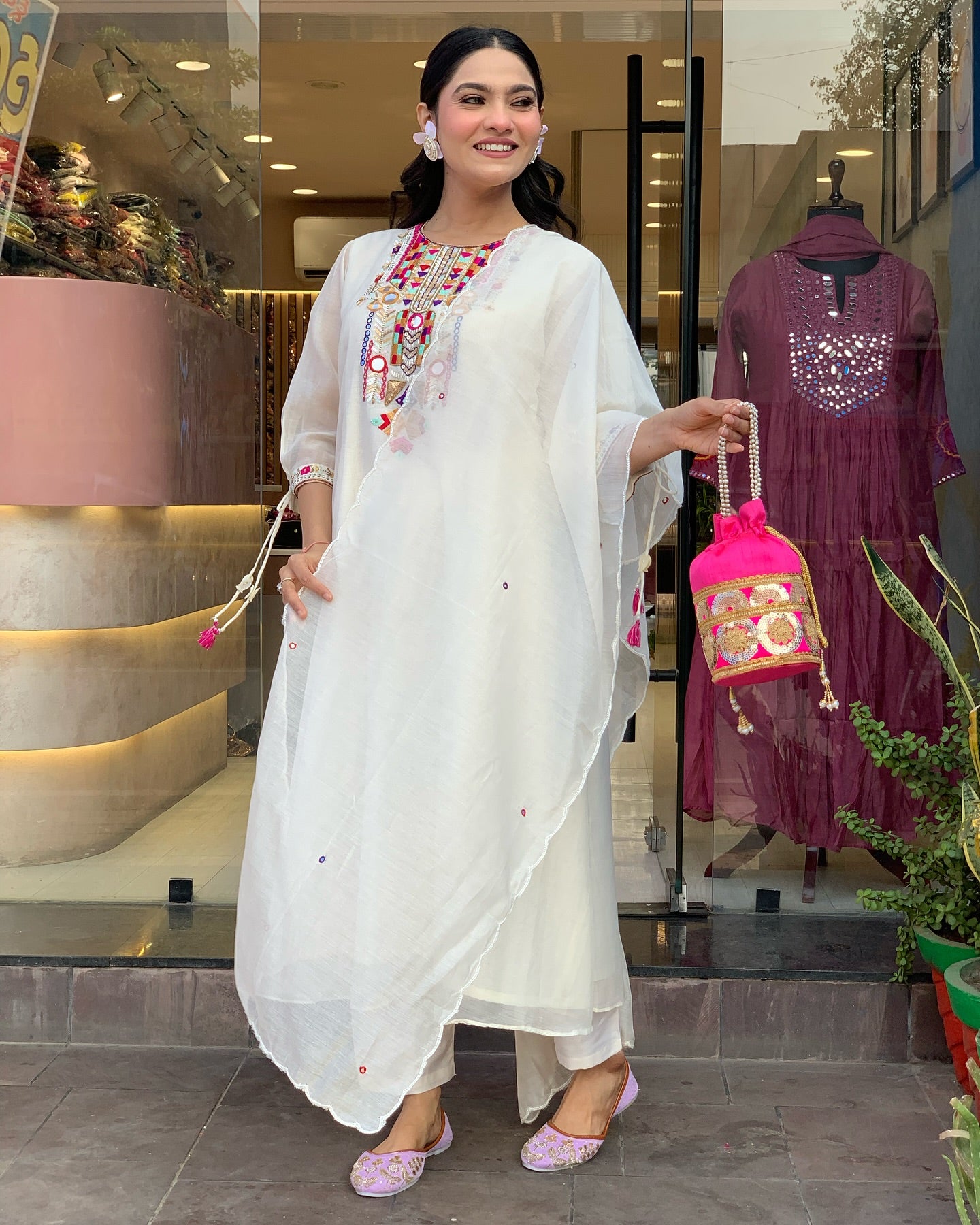 traditional  indian kurti set