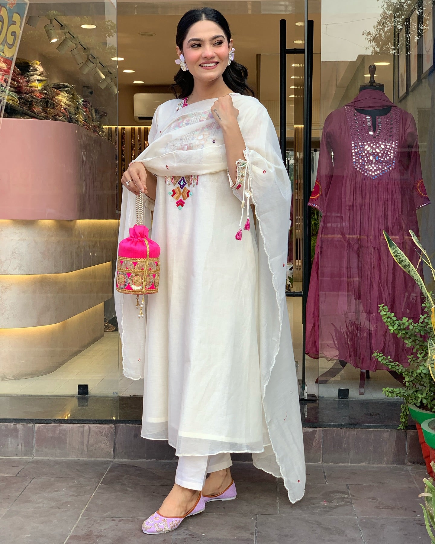 traditional  indian kurti set