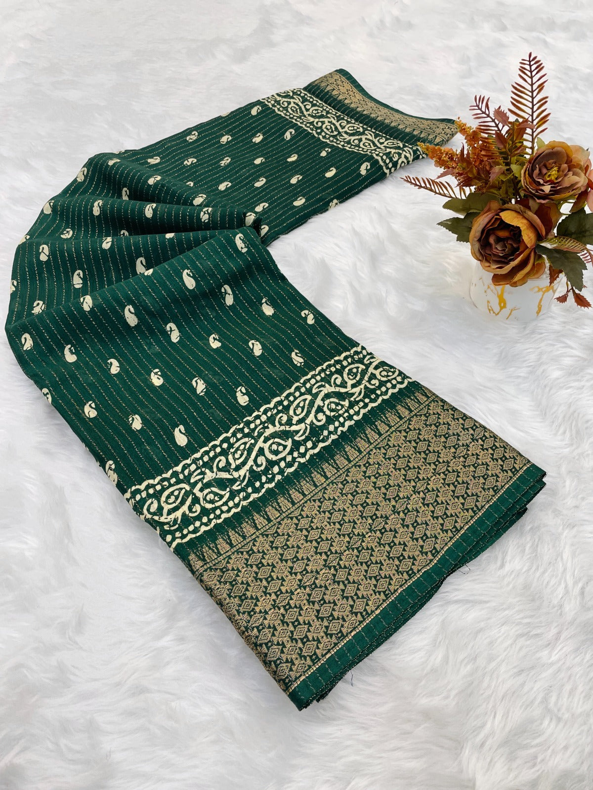 Dola Doby Silk With Reco Zari