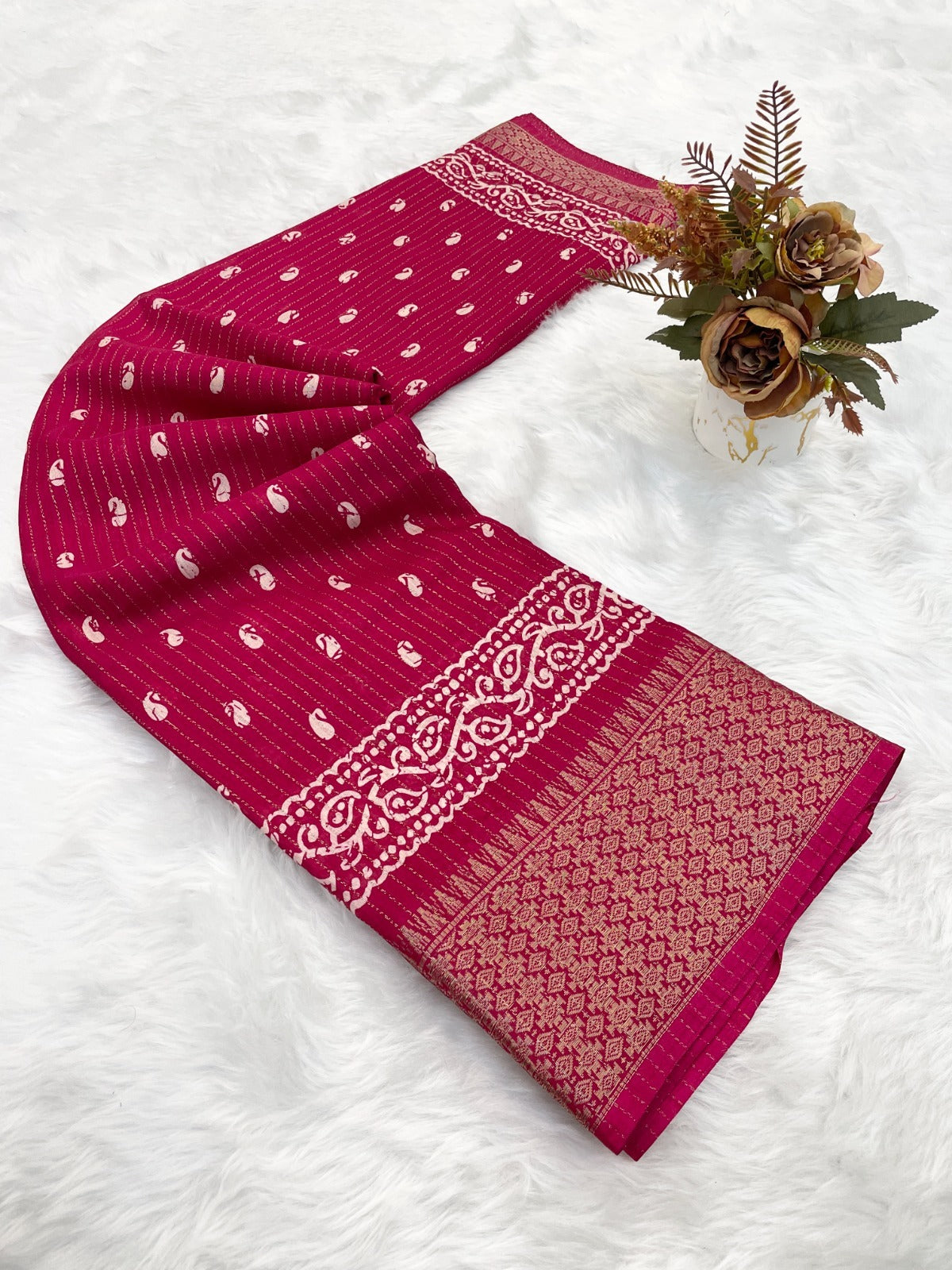Dola Doby Silk With Reco Zari