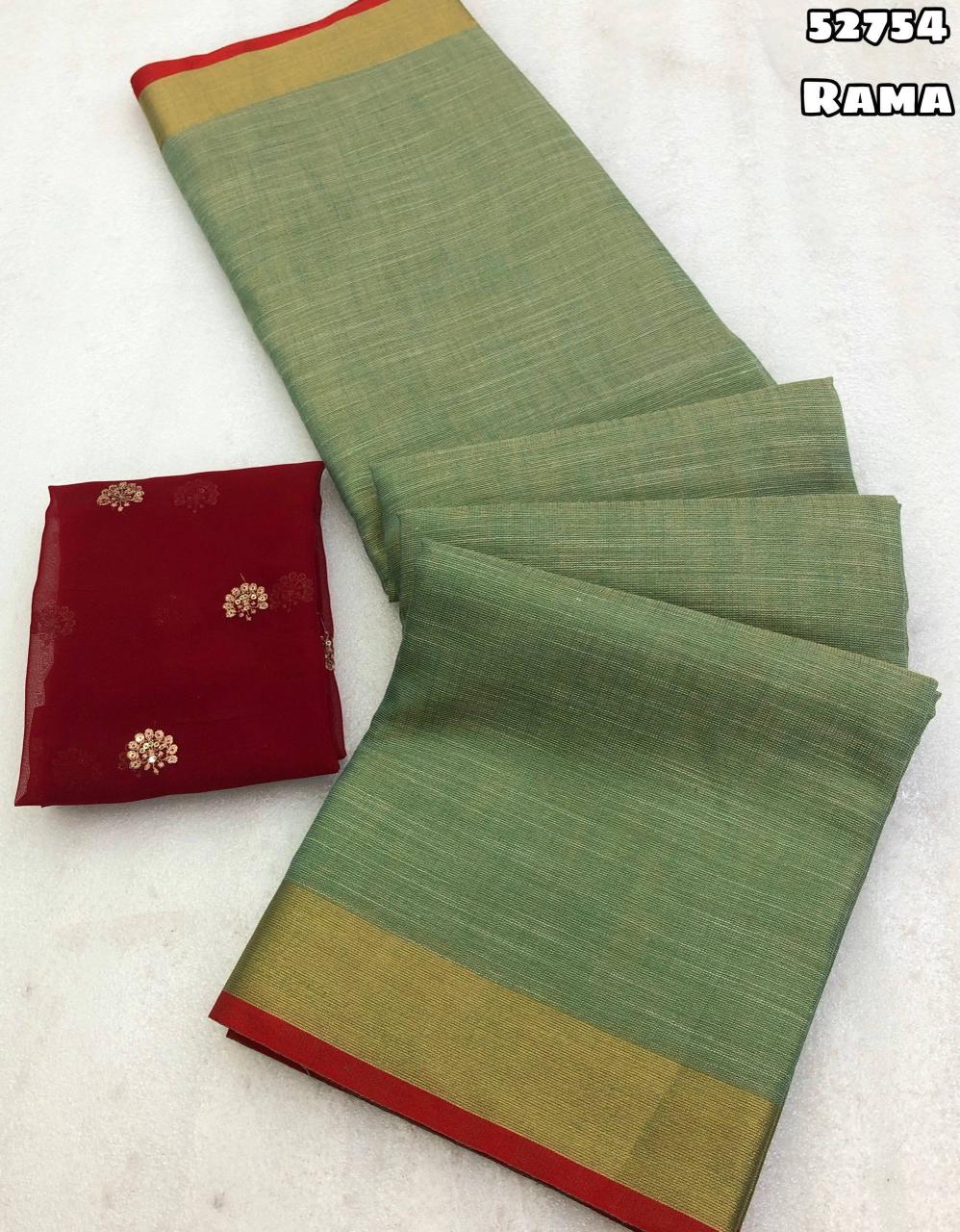 tissue silk saree contrasts gold zari weaving border with tussle