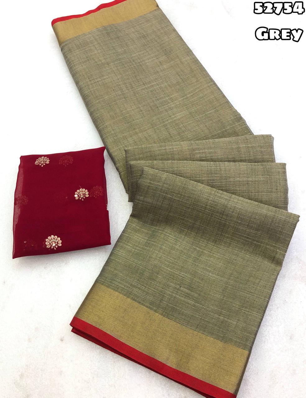 tissue silk saree contrasts gold zari weaving border with tussle