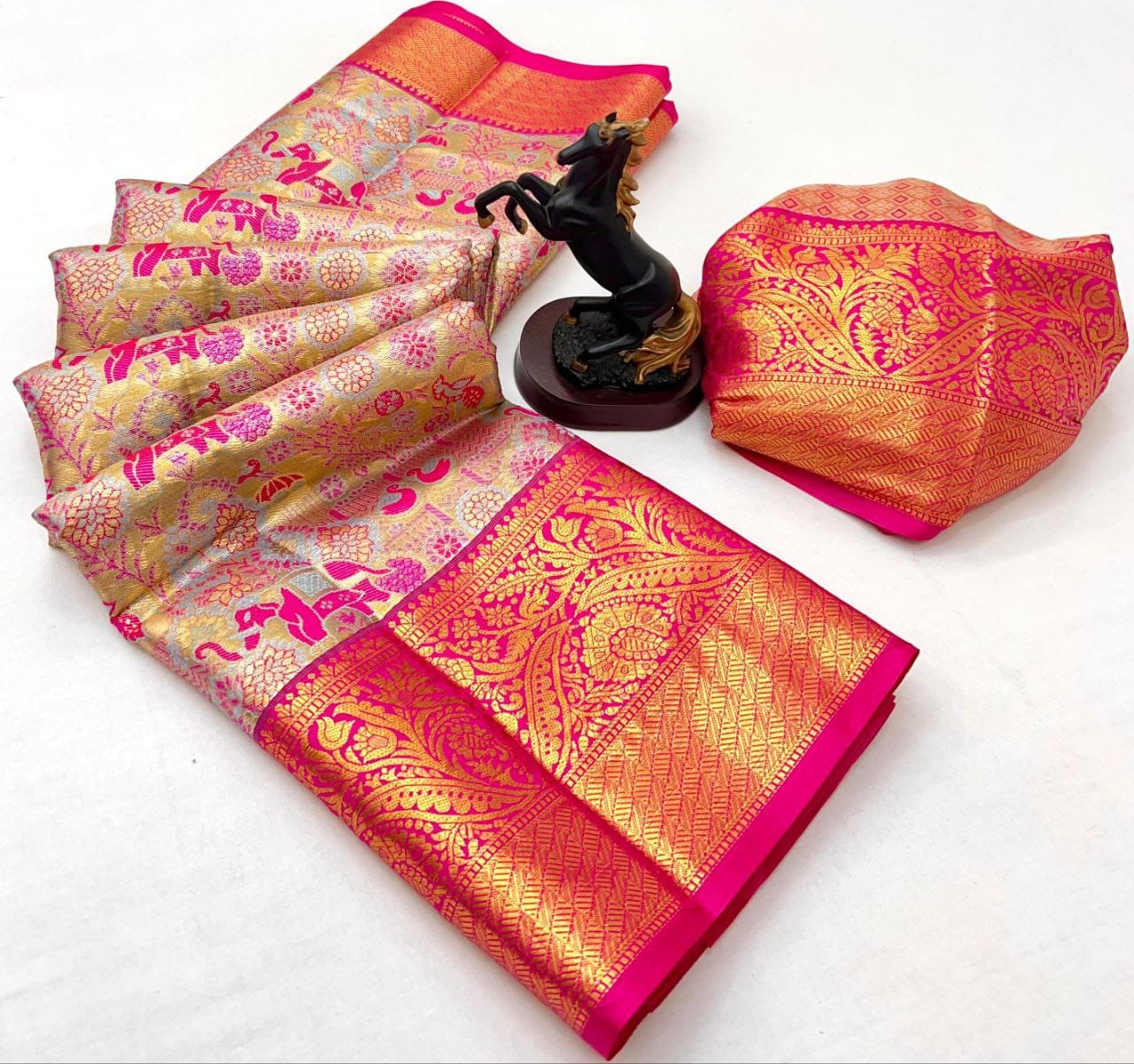 kanchipuram silk bridal saree