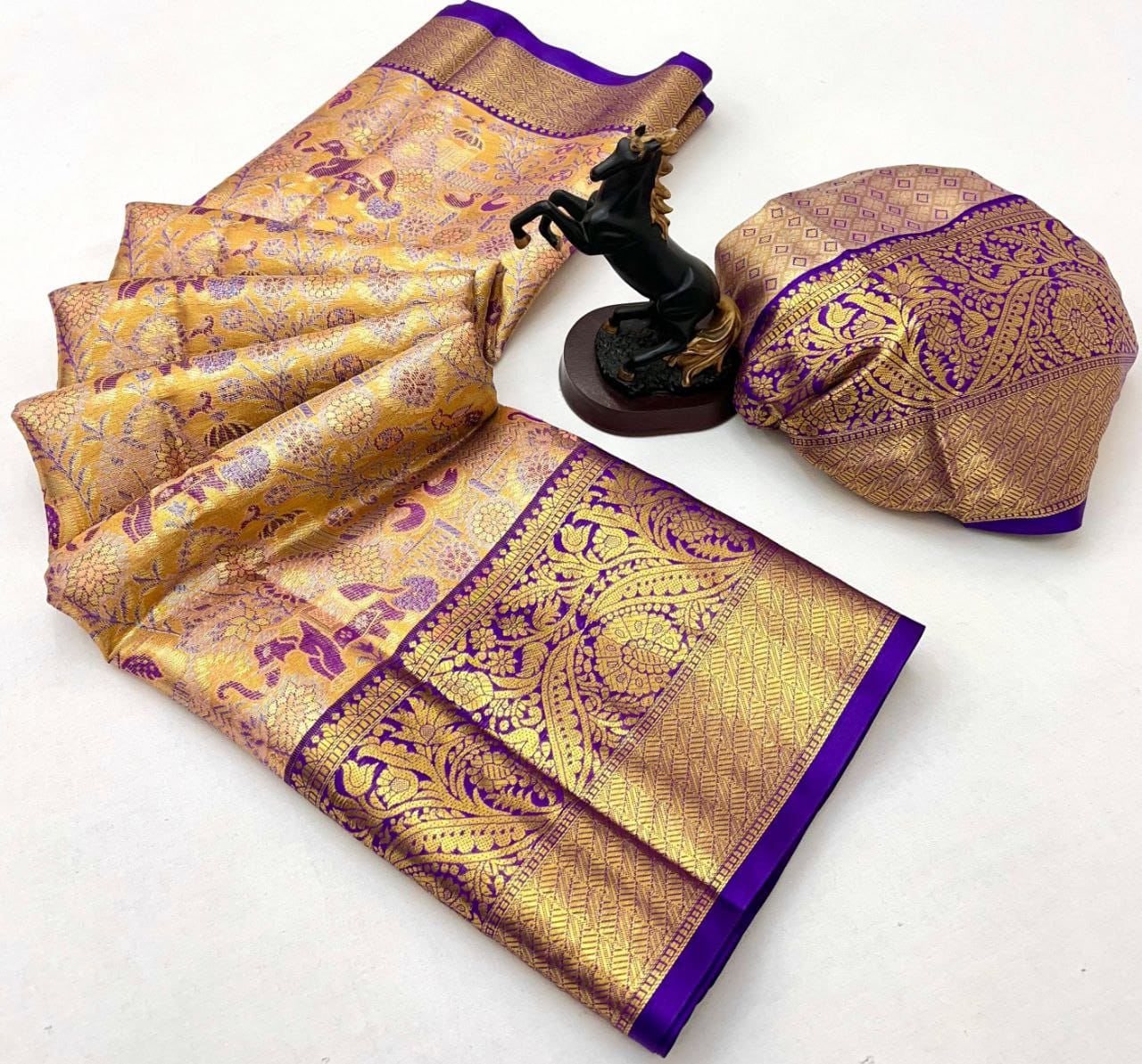 kanchipuram silk bridal saree