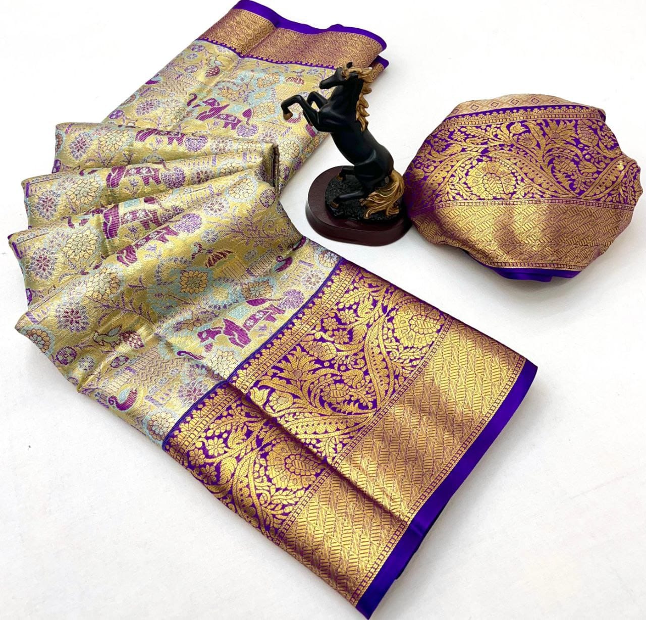 kanchipuram silk bridal saree