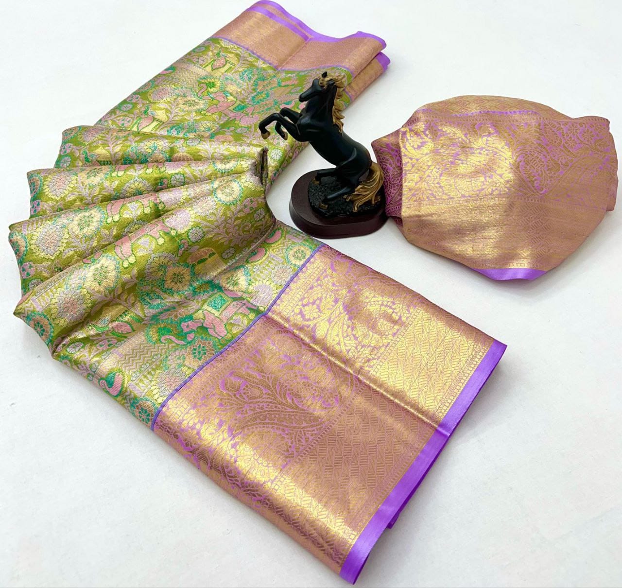 kanchipuram silk bridal saree