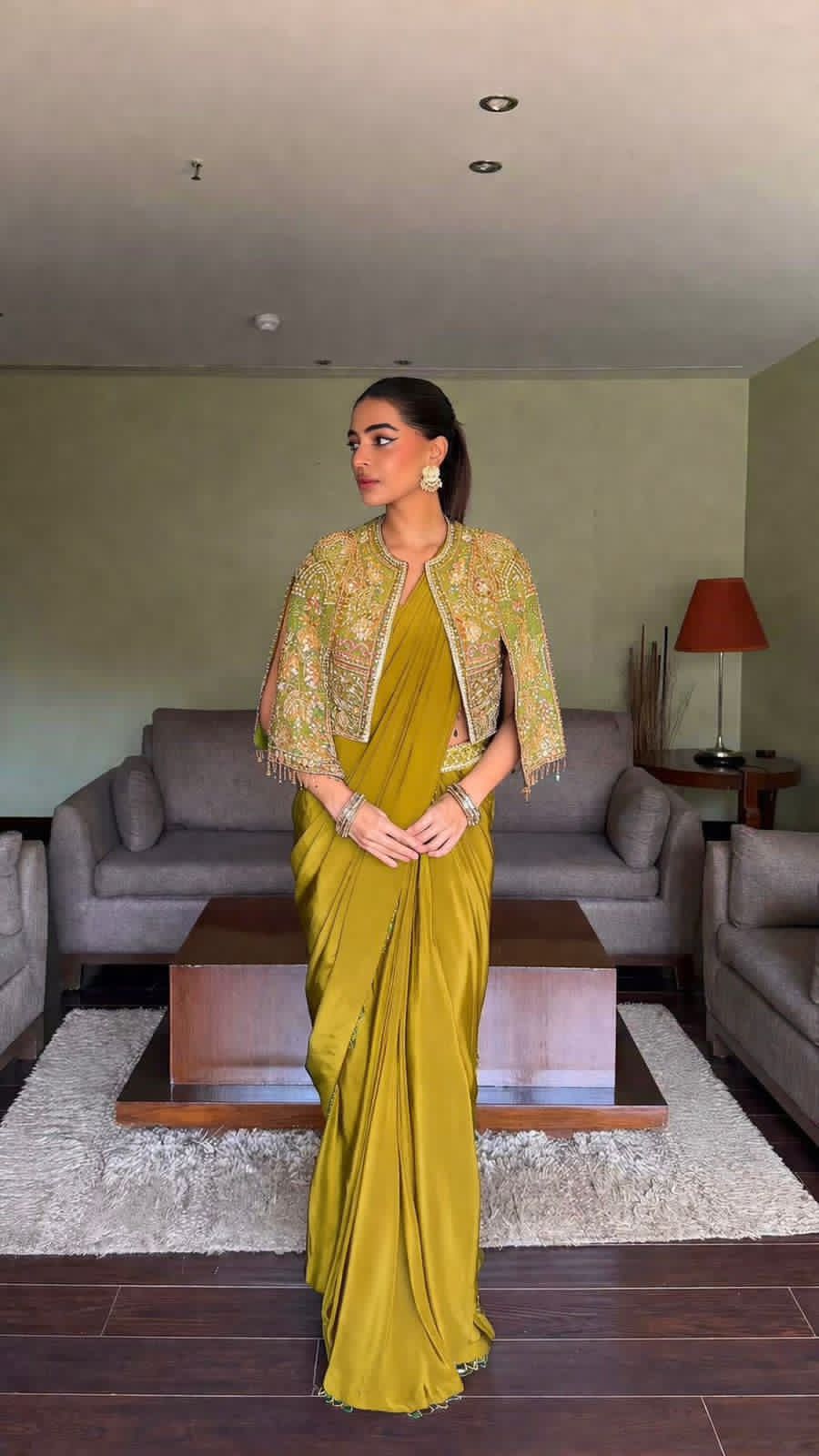 ENHANCE THE BEAUTY OF YOUR WARDROBE WITH THIS NEWLY LAUNCHED READY TO WEAR LEHENGA SAREE DESIGN