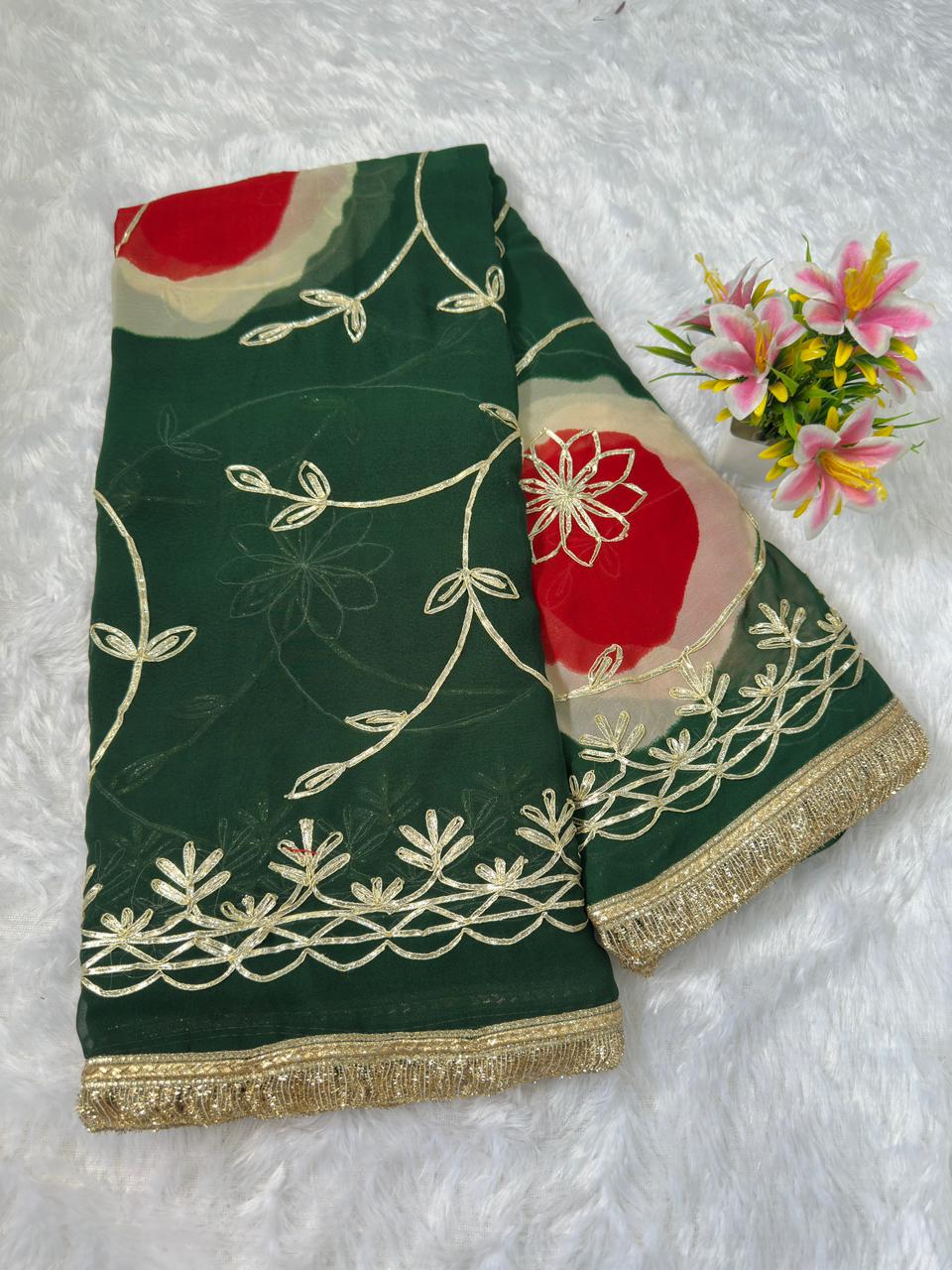 gola desgin badhani saree