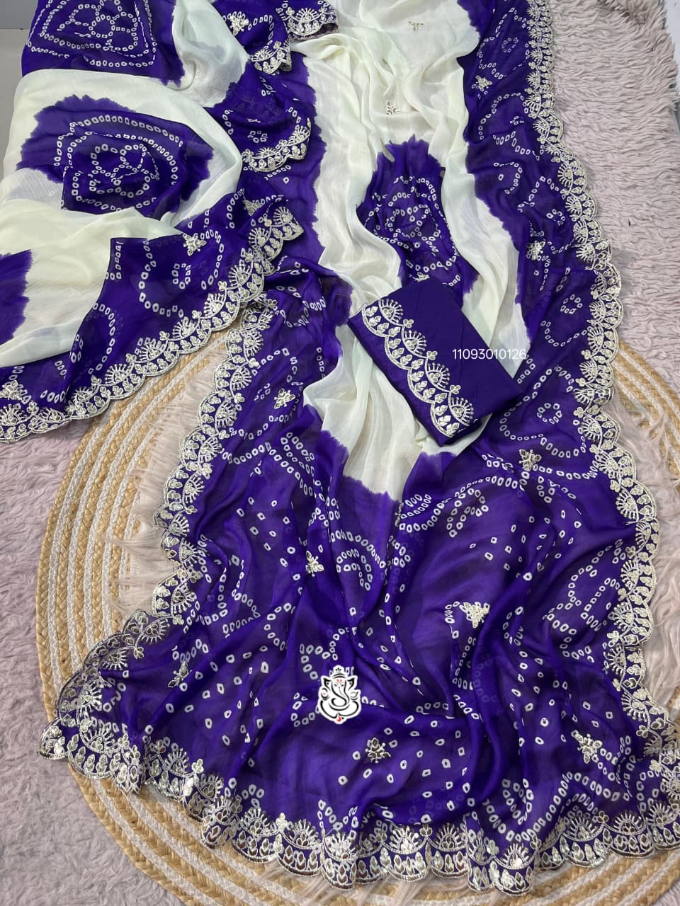 Bandhani Mothda Design Saree