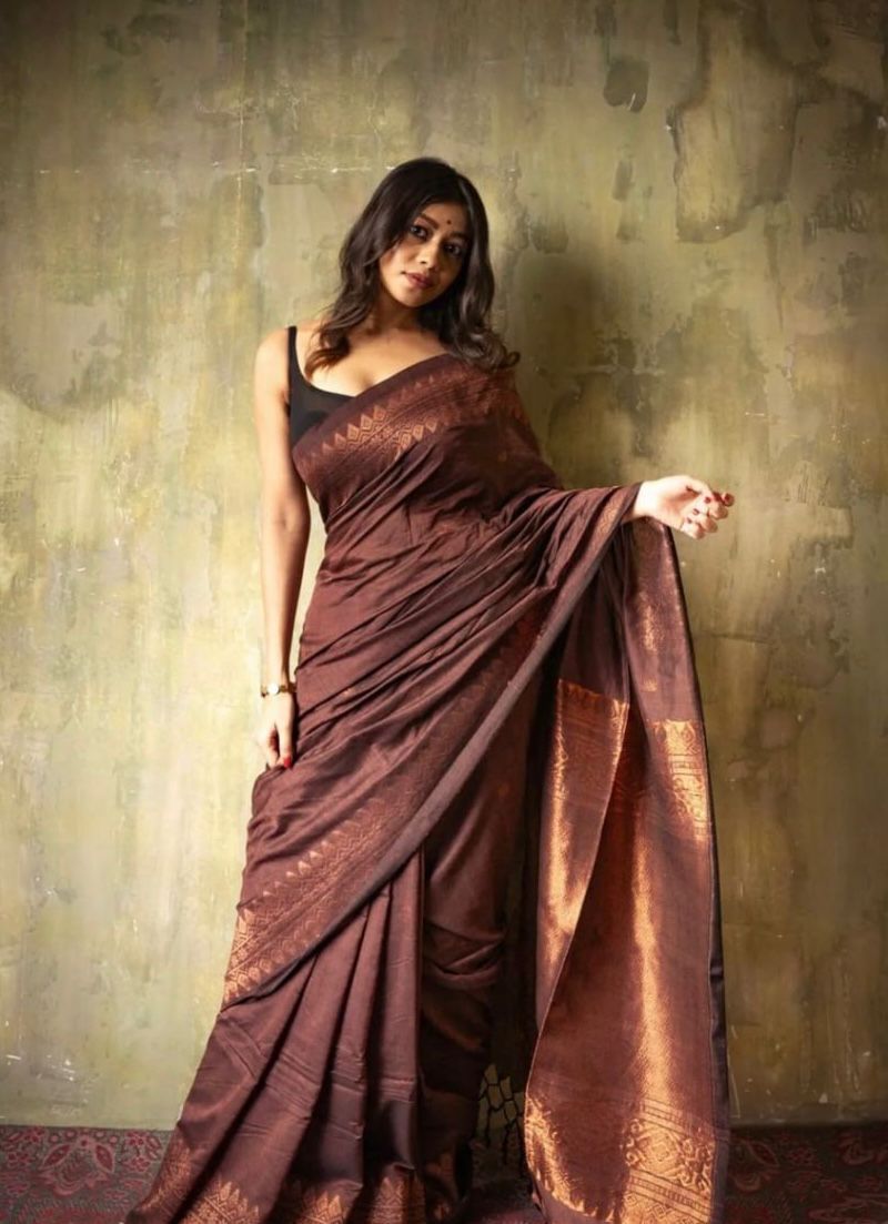 jacquard work  silk saree