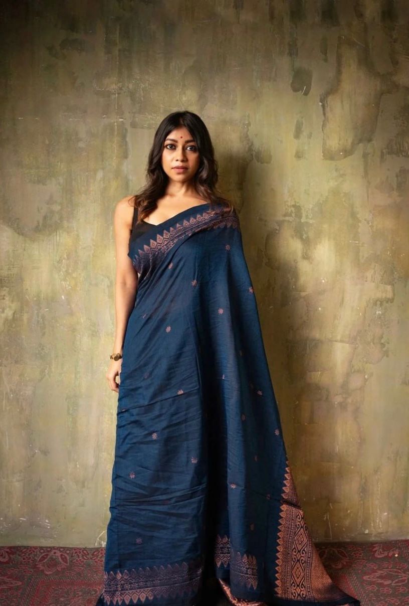 jacquard work  silk saree