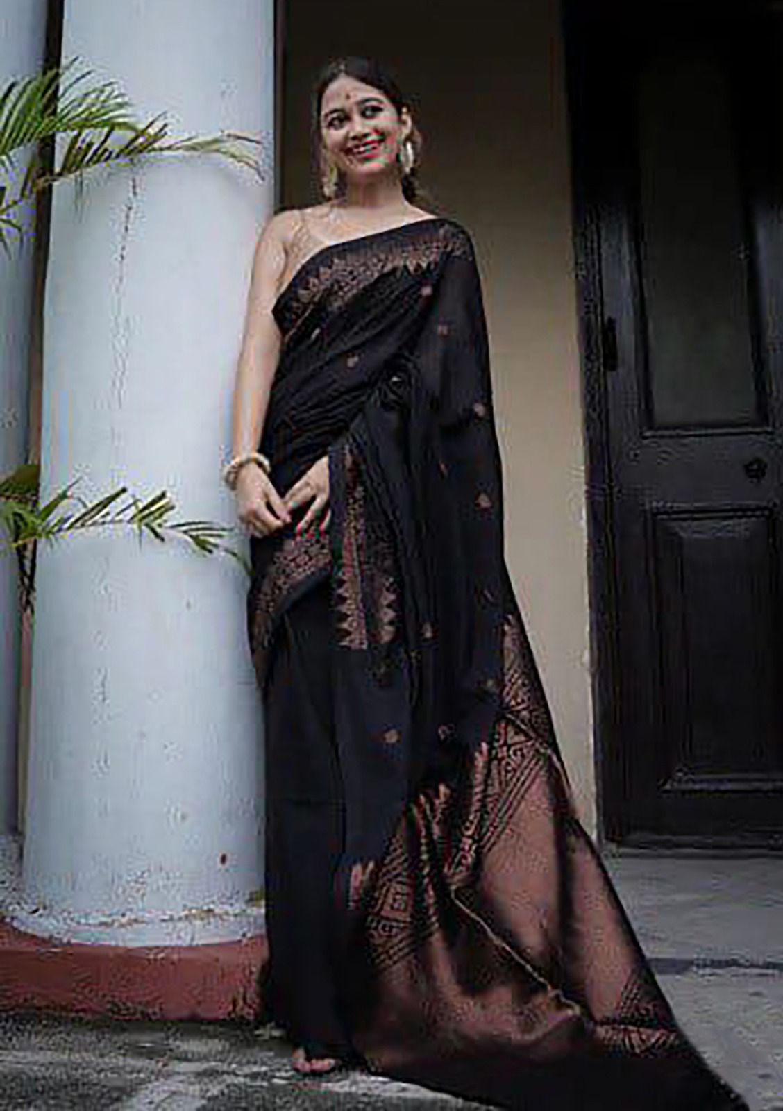 jacquard work  silk saree